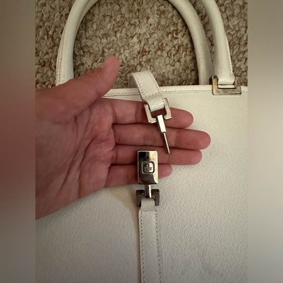 Vintage GUCCI Jackie Leather Handbag Silver Hardware - Picture 10 of 11
